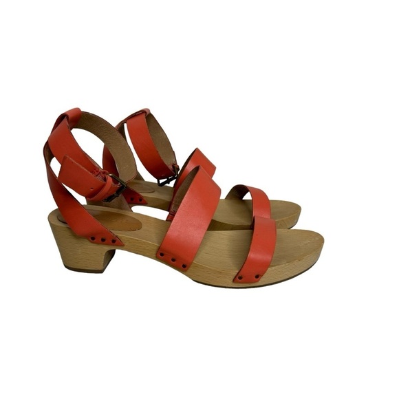 Madewell Shoes - Madewell The Jodi Clog in Classic Coral Leather 8